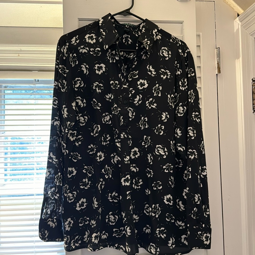 Lauren button down blouse.